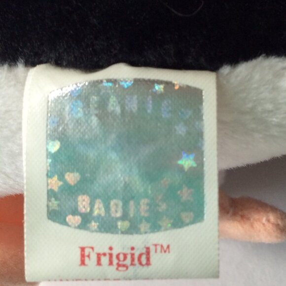 PENGUINS!!  TY BEANIE BABIES “FRIGID” 2000 VINTAGE, RETIRED NWT - Picture 11 of 12